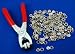 Easy-to-Use Button Snap Fastener Plier Kit - Fastener Tool + 58 Snaps
