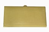 Lodis Flat wallet Yellow Creme Check