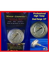 Buy 3 River Country (RC-T3 F C) Dual Range Adjustable F & C BBQ Smoker Thermometer... by River Country
