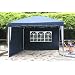 Falt Pavillon 3 x 3 m in blau mit 2 Seitenteilen