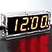 AlumiGogo DIY 4 Digit LED Electronic Clock Kit Large Screen Red Blue LED