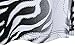 Angel-fashions Women's One Shoulder Zebra Print Furcal Maxi Evening Gown
