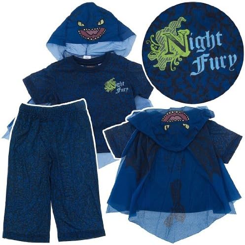 How To Train Your Dragon Toddler Boys 3Pc Night Fury Pajama Set
