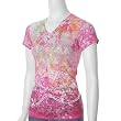 Everyday Brand V-neck Rhinestone Accent Print Tee