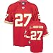 Larry Johnson Repli-thentic NFL Stitched-on Name and Number EQT Jersey