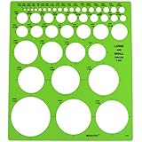 Westcott LetterCraft  Large and Small Circles Template (T-831)