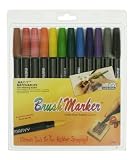 Uchida 1500-12A 12-Piece Primary Brush Marker Set