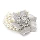 Five Strand Pearl Flower Bracelet||RF10F