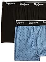 Pepe Jeans London Pack x 2 Bóxers Hackney (Azul / Negro)