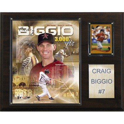 MLB Houston Astros Craig Biggio Photo Player Plaque