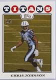 Chris Johnson 2008 Topps NFL Rookie Card #351