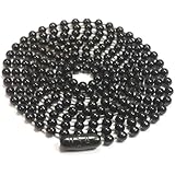 Black Oxide Stainless Steel Ball Chain 30 Inches 2.4mm for Military Dog Tags