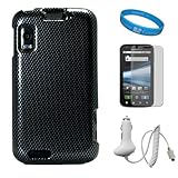Carbon Fiber 2 Piece Protective Rubberized Crystal Hard Case for AT&T Wirel ....