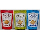 Authentic Italian Pasta Chips 3 Flavors 5 Oz. Ea. (Total 15 Oz.)
