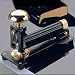 Large Stapler Black with 23kt Gold