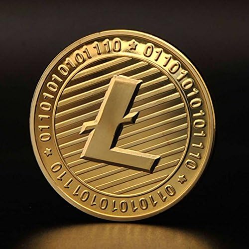 Godlucky Litecoin World Coins is Gold Plated Copper Physical Coin Collecting Challenge Coin