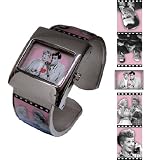Lucy Pink Bangle Watch in Acrylic Trunk