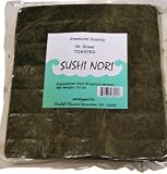 Health Flavors! Premium Quality 50 Sheet Toasted Sushi Nori, 3.5-Ounce Pouches