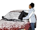 Classic Accessories 10-003-012101-00 Black and Silver Auto Windshield Cover