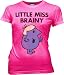 Junk Food Little Miss Brainy Flash Pink Juniors/Ladies T-Shirt Tee