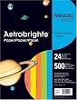 Wausau Astrobrights Premium Assorted 8 1/2 x 11 Inch Colored Paper 500 count (20017)