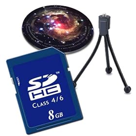 BLAZING 8GB SDHC Class 4/6 ( Secure Digital High Capacity ) Memory Card for Kodak EasyShare C913 / C180 / Z915 and More Digital Cameras ***Includes Custom Design Mousepad & Mini Tripod***