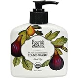 Nourish Organic Hand Wash, Almond Vanilla, 7 Fluid Ounce
