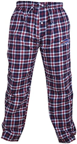 Slimio® Mens Buffalo Bills Plaid Cotton Sleepwear Pajama Pants - Pattern#01 L