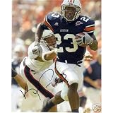 Kenny Irons Autographed Auburn Tigers (Blue Jersey) 8x10 Photo