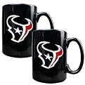 2 Pc Houston Texans Coffee Mug Set - Black