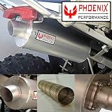 06-09 Suzuki LT-R450 Spiral Core Slip-on Exhaust by Phoenix