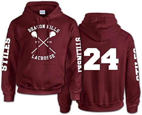 Stilinski 24 Hoodie (MAROON, L)