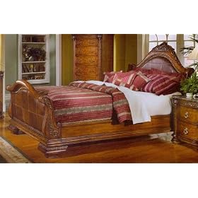 Spanish Hills California King Sleigh Bed