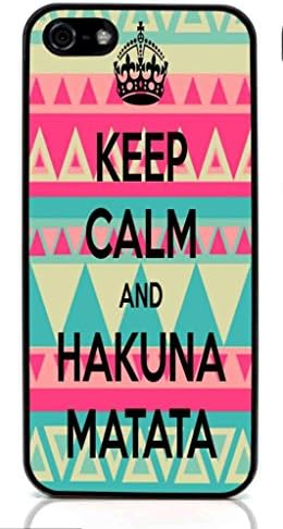 Keep Calm and Hakuna Matata Hard Plastic and Aluminum Back Case For Apple iphone 5 5S