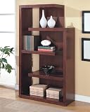 Bookcases Contemporary Asymmetrical Bookcase by Coaster