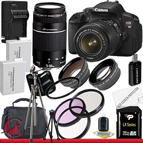 Canon EOS Rebel T4i 18.0 MP CMOS Digital SLR with 18-55mm EF-S IS II Lens & Canon EF 75-300mm f/4-5.6 III 32GB Package