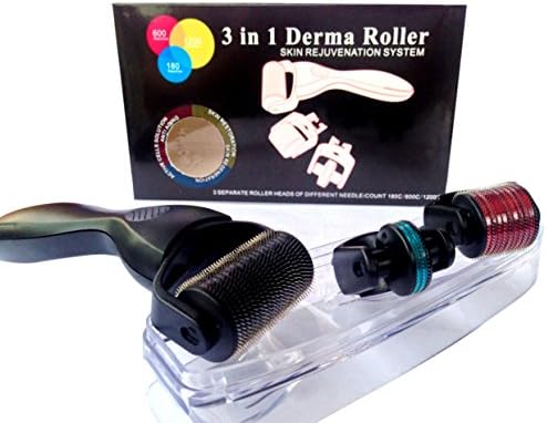 HUJ Beauty Roller High Quality Medical Therapy Skin Care 3 in 1 Kit(0.5+1.0+1.5mm)