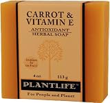 Carrot and Vitamin E 100% Pure & Natural Aromatherapy Herbal Soap- 4 oz