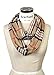 Scarfand Plaid Tartan Checker Block Infinity Scarf (CF Camel)