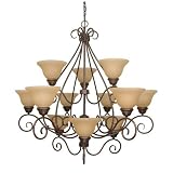 Nuvo Lighting Castillo Sonoma Bronze Twelve-Light Chandelier