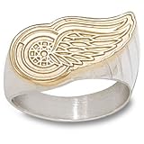 Detroit Red Wings NHL Logo 5/8 Ring Sz 11 (10kt)