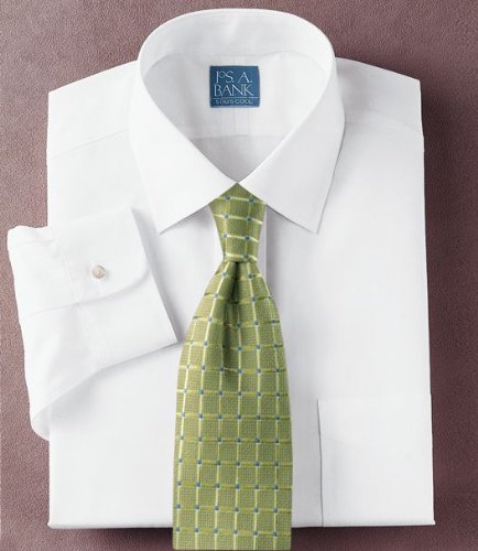 Stays Cool Wrinkle-Free Spread Collar Barrel Cuff Broadcloth Dress Shirt