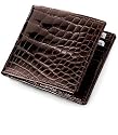 Signature Gold Genuine Alligator Bi-Fold Wallet