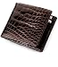 Signature Gold Genuine Alligator Bi-Fold Wallet