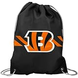 NFL Cincinnati Bengals Black Team Logo Drawstring Backpack