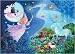 Djeco - Puzzle silhouette - La fee et la licorne