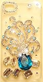 BLUE OCTOPUS 3D Clear Case for iPhone 4S & 4 Verizon AT&T Sprint QUALITY Crystals Bling