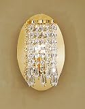 CHARLESTON:, Wandleuchte, Made in Italy, Handarbeit, Made with SPECTRA Swarovski Kristall,