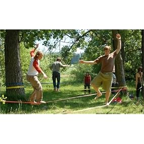 体幹を鍛えたいランナーのための人気スポーツ!!! 綱渡り　バランスウォーカー　ブラック