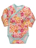 Itzy Bitzy Sugar Blossoms Long Sleeve Wrap Bodysuit Onezie by Zutano - Multi-colored - Preemie